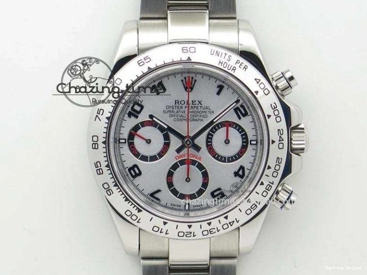 0413 ComfortFit Daytona DIW Carbon OMF Best Edition Blue Pink White Dial on White Nylon Strap A 2833